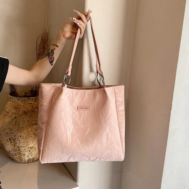 托特包女2025新款大容量通勤包包春夏时尚百搭单肩包大学生上课包