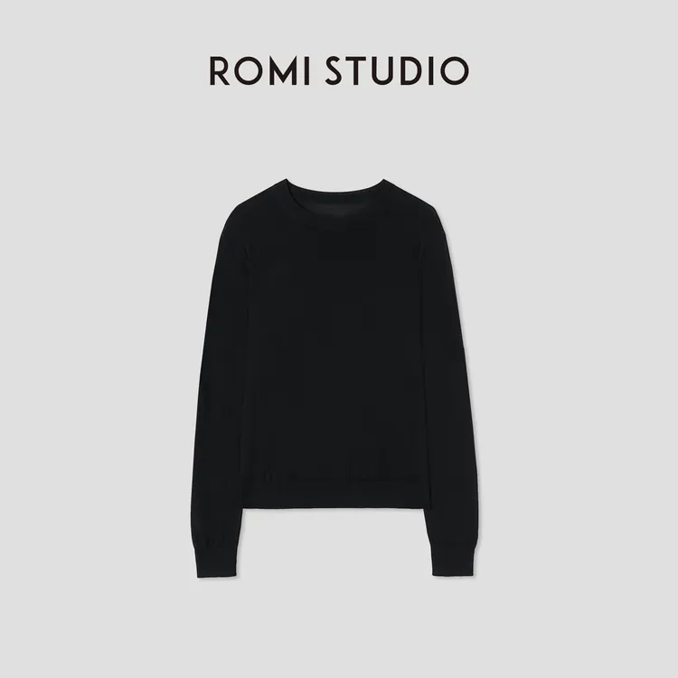 ROMI STUDIO“温柔已至”扬子纱羊毛套头毛衫 RW24WSW0761