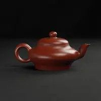 吴义永大师作品丨朱泥仿古大彬壶（小）100cc