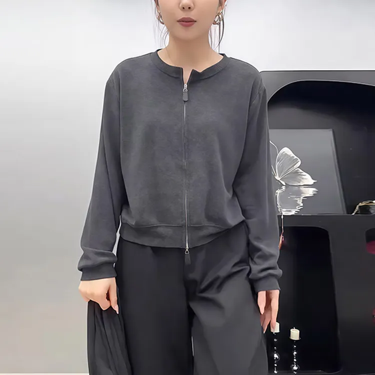 6931新款百搭显瘦长袖时尚休闲开衫小众宽松通勤高级感穿搭