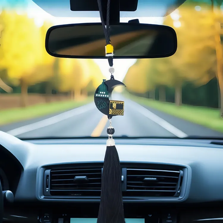 橡胶车载车内后视镜装饰品