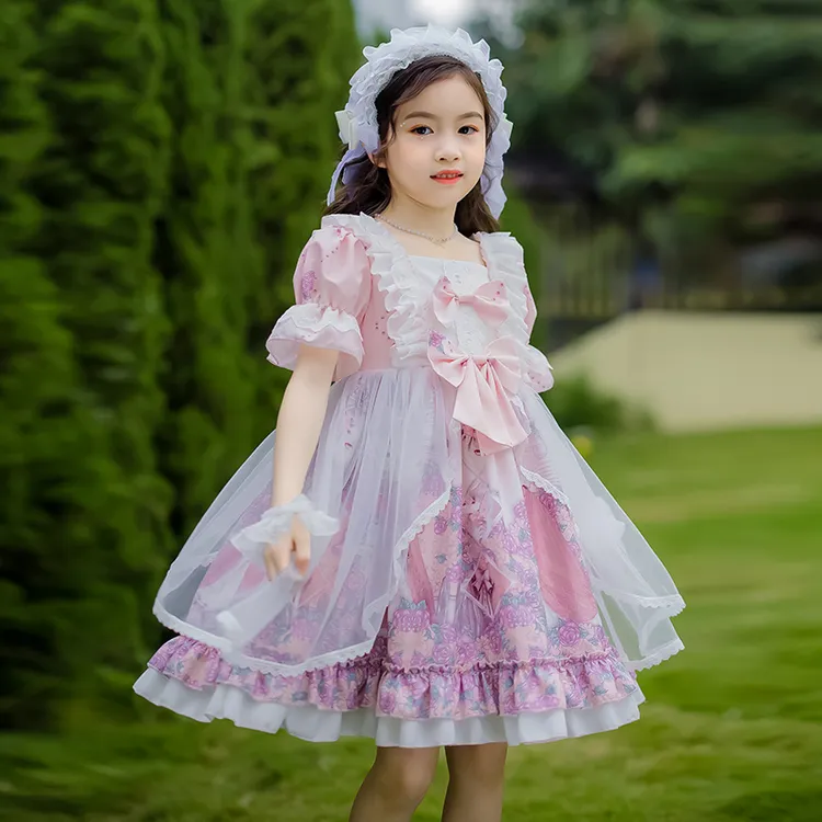 洛丽塔夏季连衣裙女童萝莉塔裙子宝宝女童童裙童装