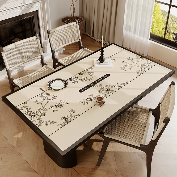 桌垫桌布免洗防水防油防烫隔热PVC轻奢高级百搭皮革茶几餐桌垫