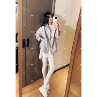 哝NONG【白条织带】-2025早秋新款白条织带拉链休闲外套02492034