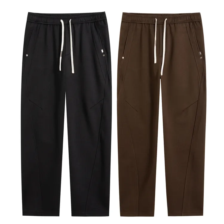 男士大码时尚百搭秋冬季纯色潮流加绒休闲长裤立体剪裁冬季上新WT