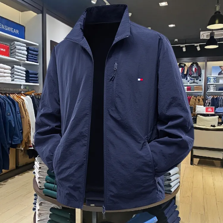 正品Tommy汤米秋季夹克外套中青年户外运动男士休闲百搭立领上衣