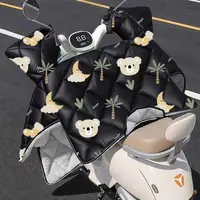 香约运动N时尚款电动车挡风被冬季加绒厚围脖防寒三轮车挡风被