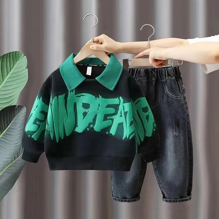 男童套装春款儿童运动服两件套帅气男孩新款衣服潮