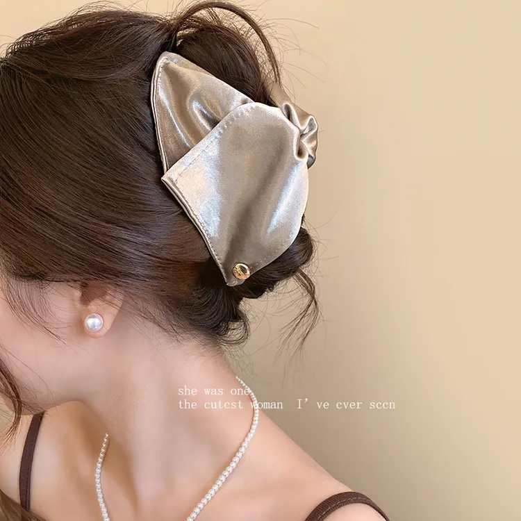 贝壳三角抓夹饱满后脑勺发夹女2025新款高端鲨鱼夹大号发量多头饰