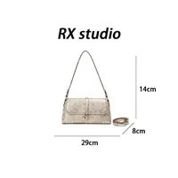 【南沙瑞熙】BF-66339-香槟金 轻奢小众设计感时尚百搭ins女士包包