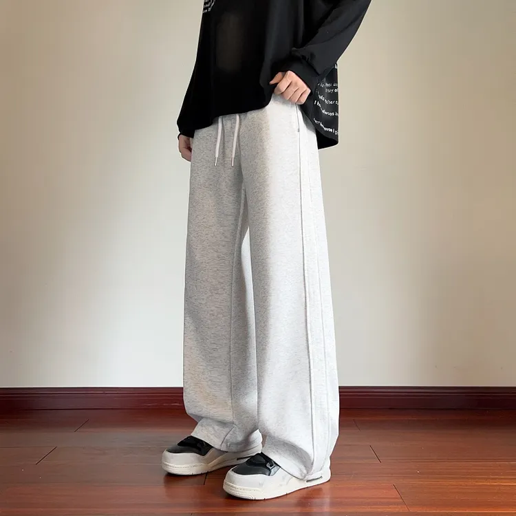 美式铆钉直筒阔腿休闲裤子复古美式时尚百搭潮流显瘦高街痞帅