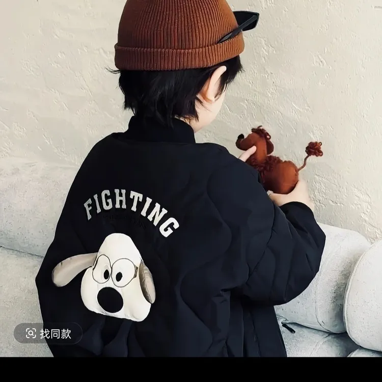 男童棉服加厚冬季新款儿童夹棉棒球服女孩棉袄冬款洋气保暖衣服