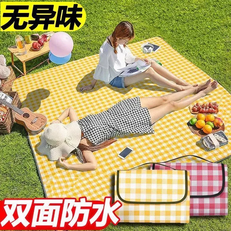 野餐户外防潮垫便携春游地垫沙滩ins防水露营加厚垫子草坪野炊商品图