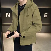 春季新款男士户外连帽外套男士休闲连帽外套春秋男装夹克#8023