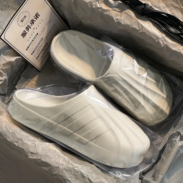 【官方正品】贝壳头拖鞋男女款夏季爆款情侣厚底休闲一脚蹬包头拖潮