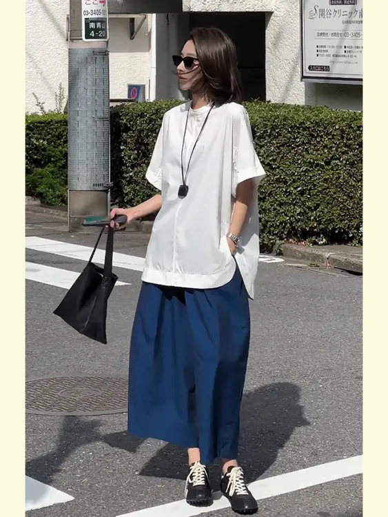 2025秋季超火一整套大方得体穿搭减龄洋气时尚白色T恤两件套装裤