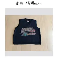 韩国东大门 公鸡/小绿豆字母针织马夹