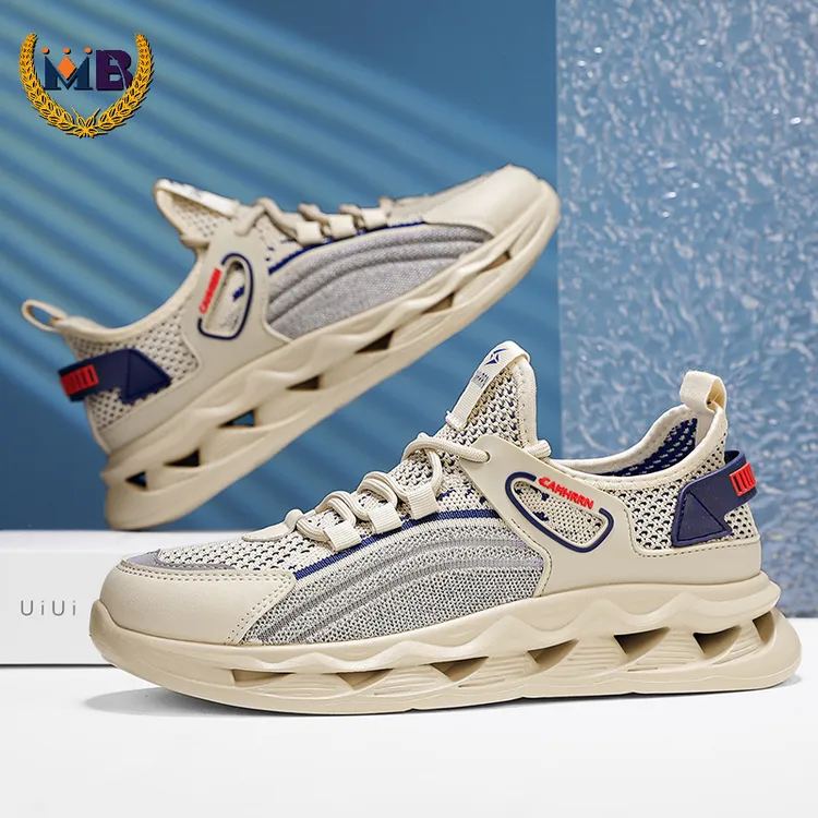 法国MB『设计师』夏季男士飞织透气网面鞋运动休闲软底防滑轻盈舒适