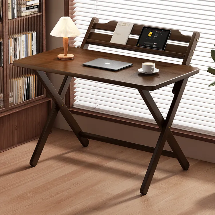 可折叠桌子实木书桌客厅儿童学习桌写字小学生家用卧室课桌电脑桌