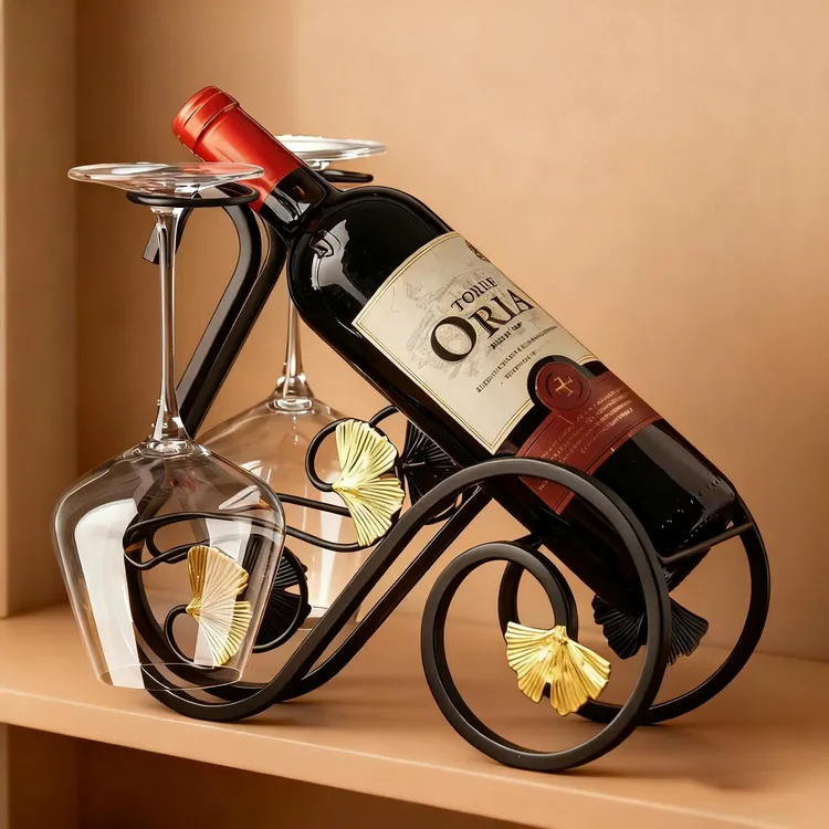 红酒架摆件高级感小众轻奢高档家居客厅电视柜酒柜软装饰品乔迁礼