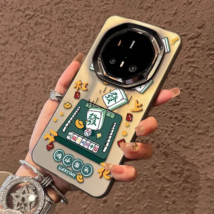 适用华为mate70rs非凡大师手机壳鸿运麻将mate60pro保时捷60rs新