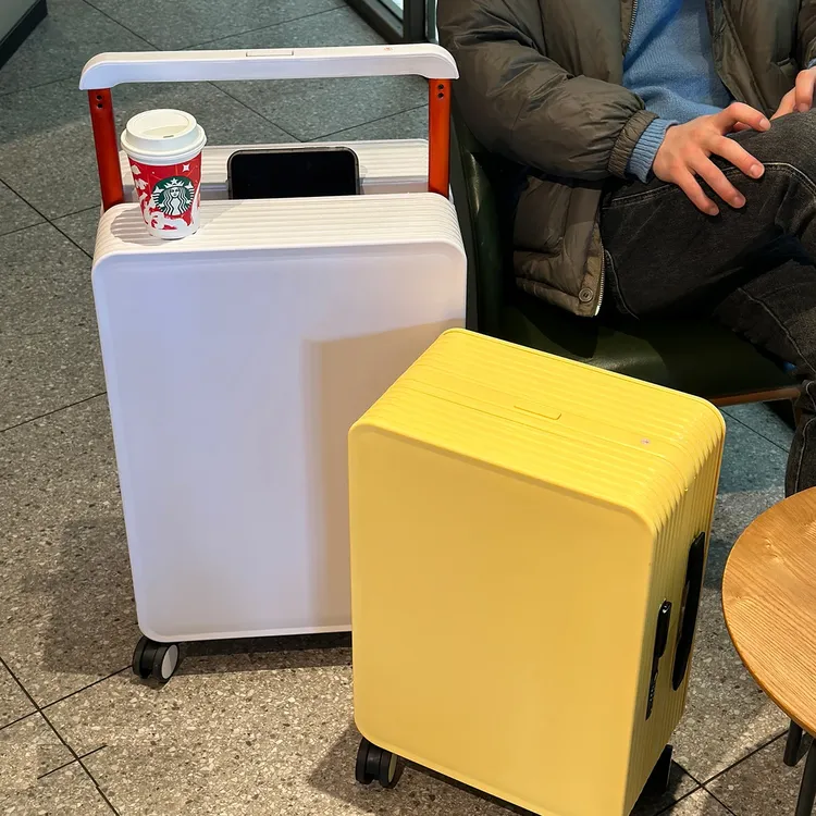 【直播行李箱批发】中置平衡宽拉杆箱旅行箱20寸登机箱万向轮密码箱
