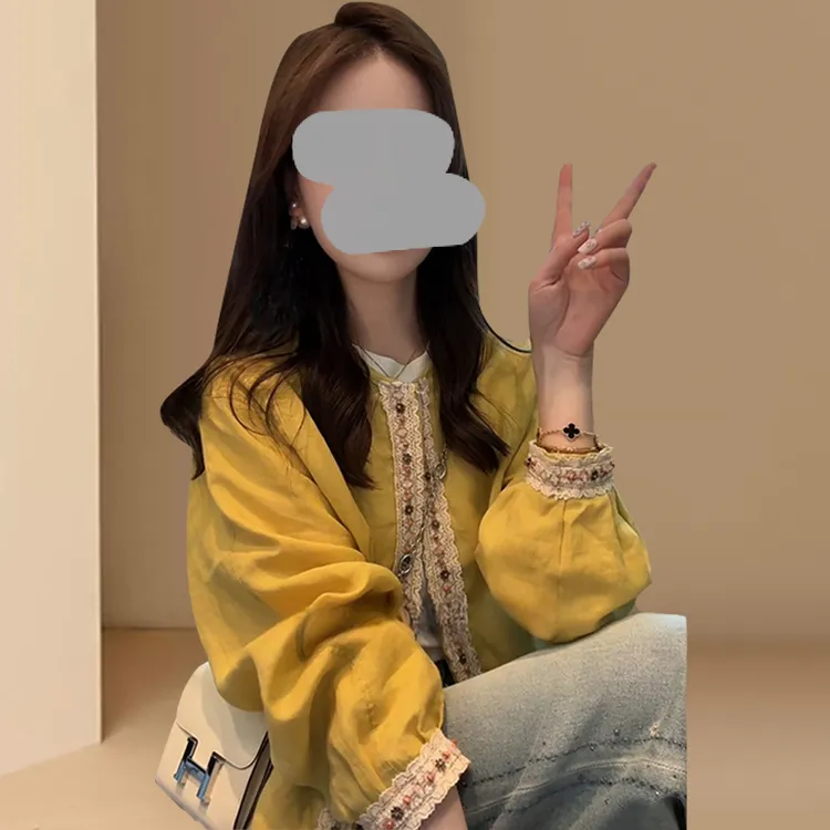 设计感2025春秋新款韩版时尚百搭洋气高级圆领长袖短款外套女上衣