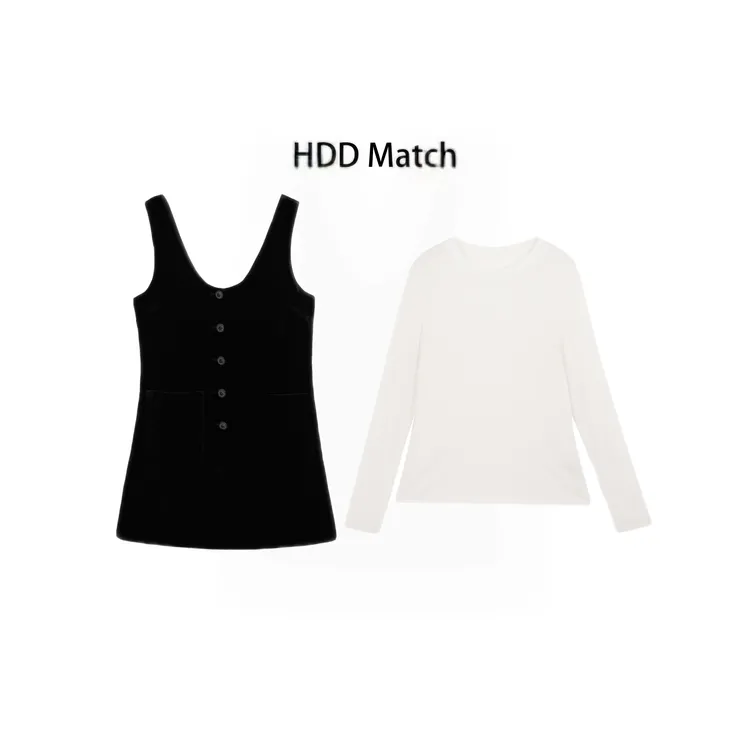 HDD- "温婉写意" 桑蚕丝 秋冬女丝绒连衣裙+T恤两件套套装Y8637 