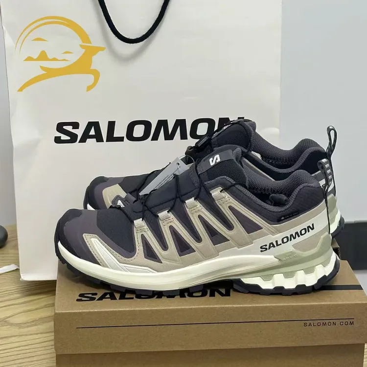 SALOMON萨洛蒙XA Pro 3D V9 GTX防水低帮徒步鞋 小紫色 477447