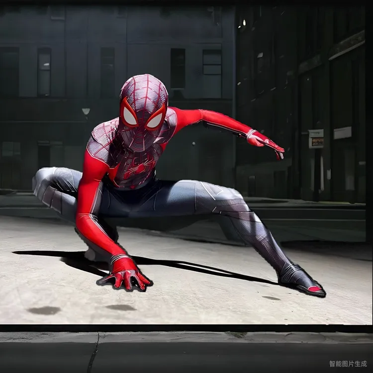 PS5蜘蛛侠紧身衣迈尔斯莫拉莱斯成人高级战衣演出服漫展cos服