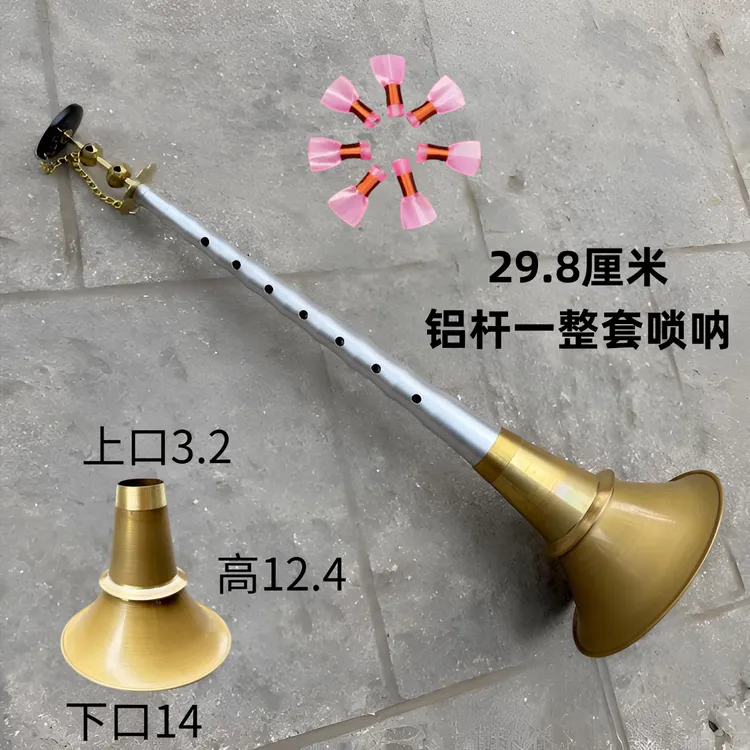 学铝8调红白喜事唢呐练手唢呐乐器初不定唢呐杆子孔乐器专用