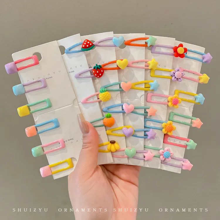 儿童可爱发夹糖果色bb夹女童碎发发卡刘海边夹小女孩发饰夹子头饰