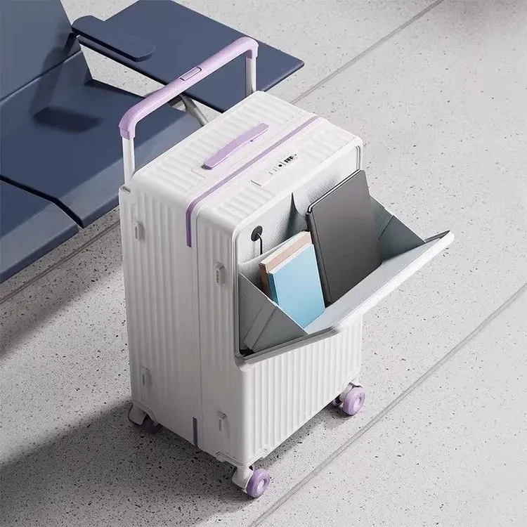 行李箱前置开口旅行箱大容量拉链箱结实耐用2025新款行李箱男女