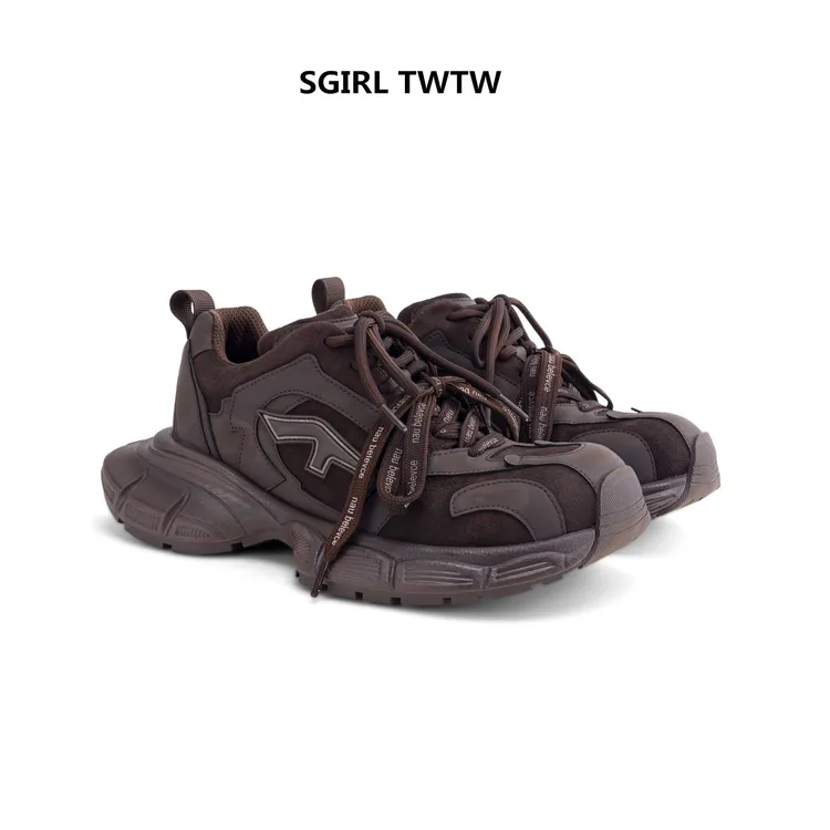 SGIRL TWTW2025年秋季新款超酷厚底圆头系带时尚休闲鞋老爹鞋女鞋