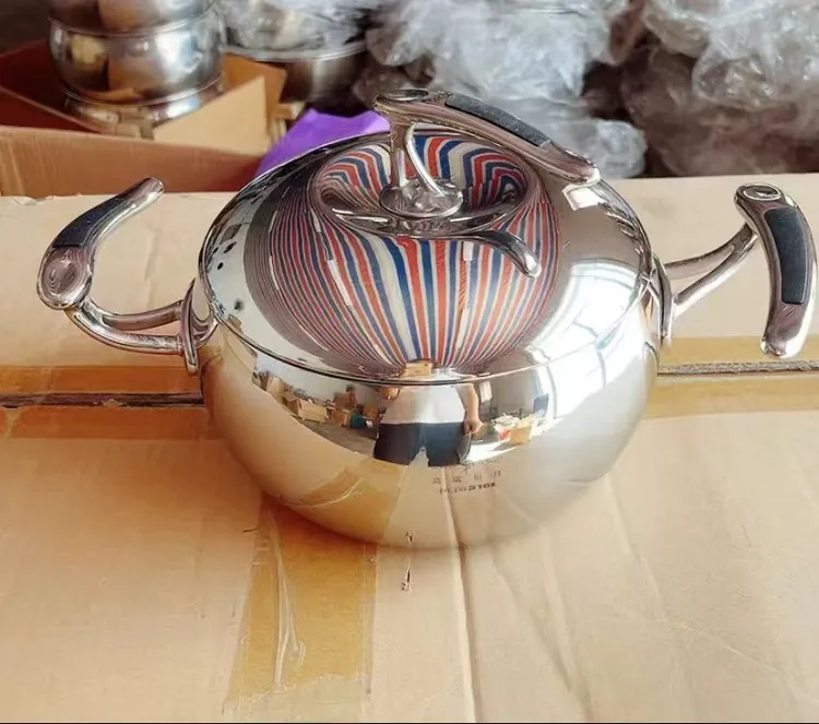 德国三四钢双耳奶锅