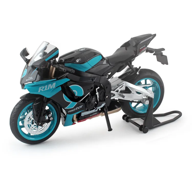 大号1:9雅马哈R1M合金摩托车模型仿真声光玩具车摆件跨境热