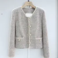 小香风气质短款短外套秋款粗花呢女装上衣小香风气质短款百搭
