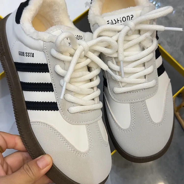 85501加大棉休闲小白鞋