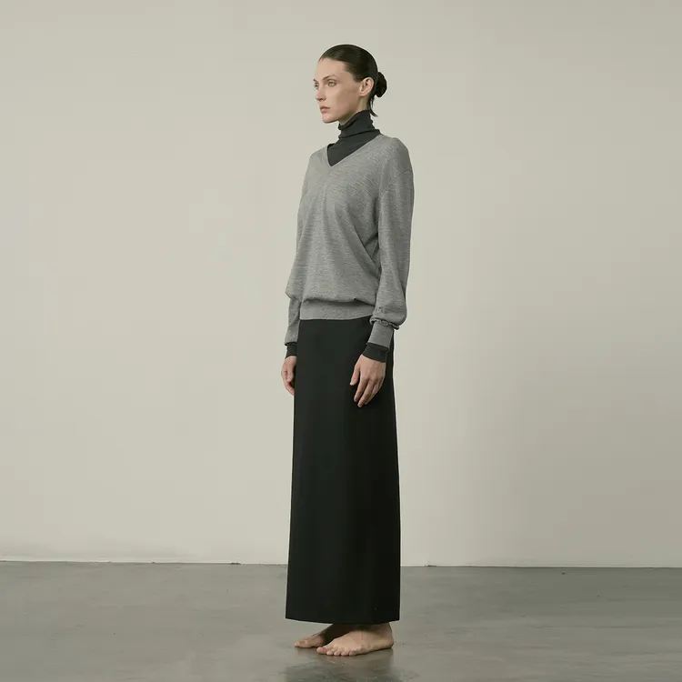 AP洛哥42031ST【松弛感/V领】羊毛时尚百搭长袖针织套衫2024秋