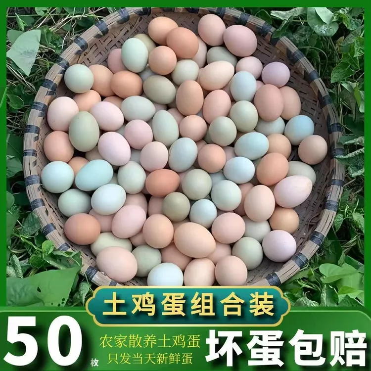 【助农】【超划算】正宗散养土鸡蛋绿壳蛋乌鸡蛋混合装农家散养土鸡蛋