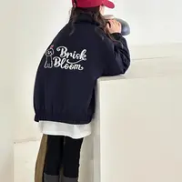 【Maila童装】女童韩系小狗绣花夹棉外套休闲洋气秋冬儿童夹克外套