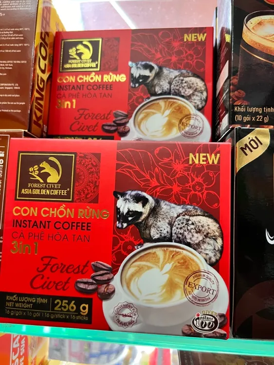 越南原装ASIAGOLDEN三合一速溶猫屎咖啡速溶咖啡提神醒脑
