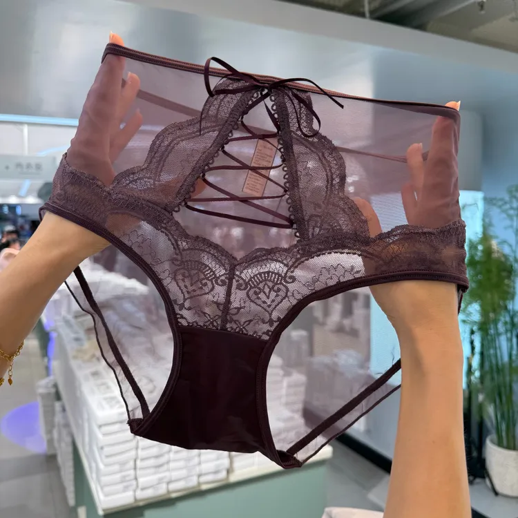 60193莫奈秋夜中腰蕾丝性感软糯舒适