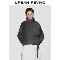 UR2025冬季新款女装魅力立领系带羽绒服UWG150083+