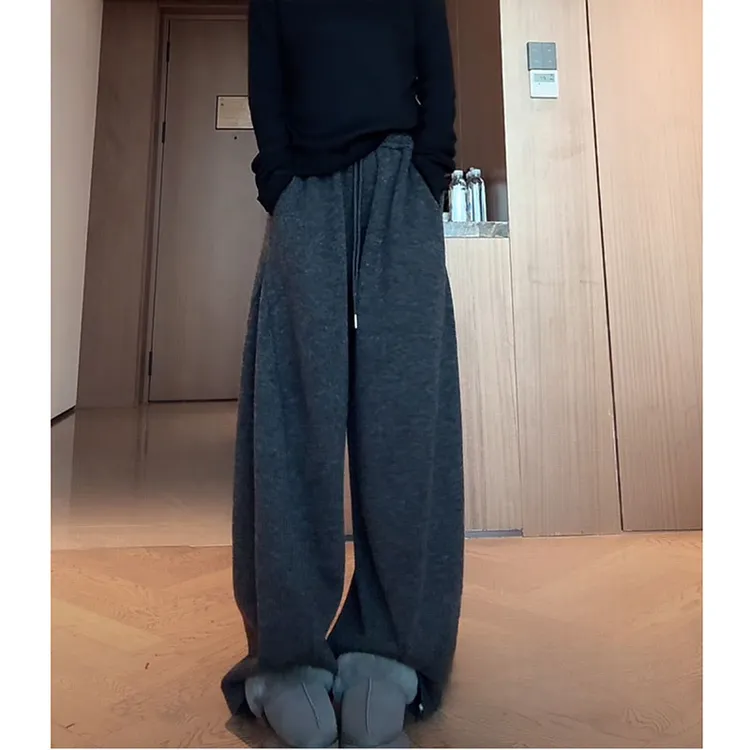 ZUOXIAOQI暖阳羊毛加绒立体开片裤43（裤长104-106）