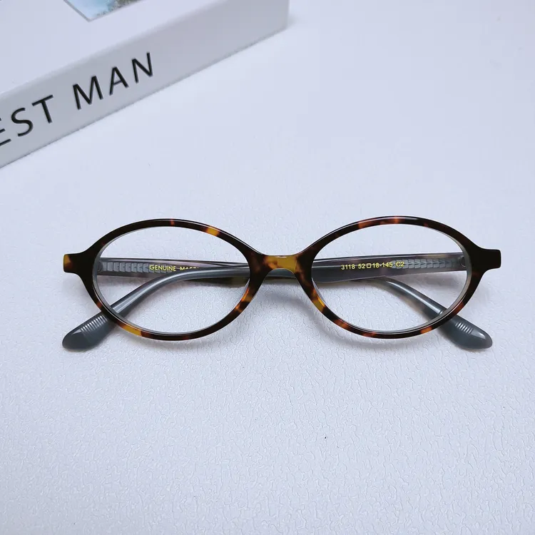 复古书呆子风格椭圆形框女款近视眼镜可配度数框架老花眼镜架女