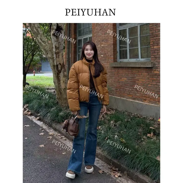 PEIERNA佩佩PF 【云朵面包羽绒服】短款羽绒服 S1698 6106247保暖