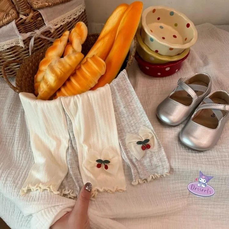 2025女童夏季薄款新款七分打底裤透气七分儿童打底裤宝宝婴儿裤子