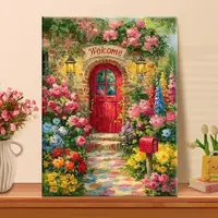 温馨小屋|数字油画diy真心遮盖六代颜料填涂色手绘礼物油彩装饰画