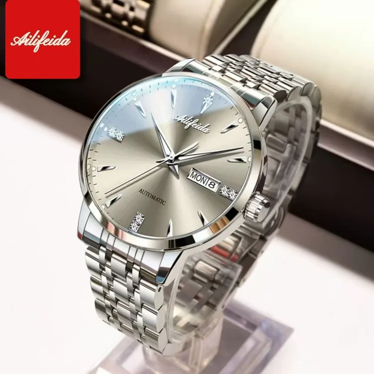 艾利翡达自动机械手表男款爆款2026新款防水夜光气质时尚男士腕表